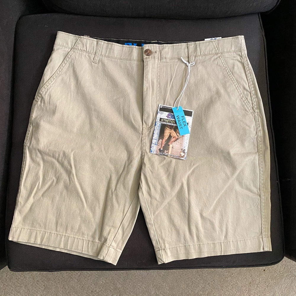 36" PLUGG Kahkis Shorts Stretch Shorts Flex Waist